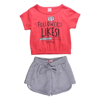 Conjunto Infantil Color Mini Estampa Likes Conjunto Infantil Color Mini Estampa Likes